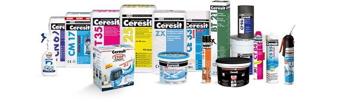 Внутренняя отделка Ceresit (Церезит) - грунтовка, шпаклевка, смеси для пола, клей для плитки