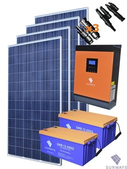 Санфорс 1280 Автономная солнечная энергосистема 2400 Ватт