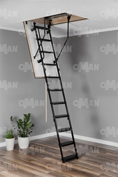 Противопожарная металлическая чердачная лестница OMAN METAL T3 EI60 - фото 27377