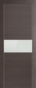 Дверное полотно TREND 404 Rovere Grey Nuovo белое стекло