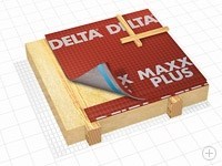 Диффузионная мембрана Delta-Maxx Plus с клеящим слоем