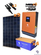 анфорс 2340 Автономная солнечная энергосистема 3200 Ватт