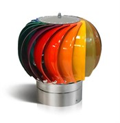 Турбодефлектор оцинкованная сталь с полимерным покрытием. Радужный окрас