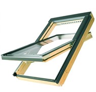 FAKRO FTS-V U2 (V22) деревянное мансардное окно среднеповоротное