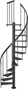 Винтовая лестница DOLLE Calgary Anthracite 120см 71042