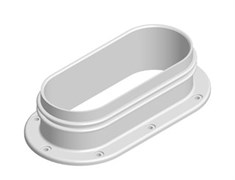 Переходной фланец на короб Easyflex овал KP10001