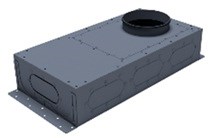 Распределительная коробка Easyflex овал, 8 каналов, вертикальный вход 160 мм KM10003