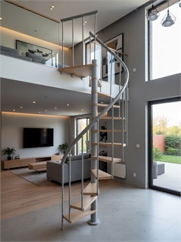 Винтовая лестница DOLLE Calgary Grey 140см 71024