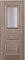 Дверное полотно Silencio 604 Noce Grigio Nuovo со стеклом MateLUX