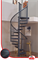 Винтовая лестница MINKA Rondo Color из оцинкованной стали с порошковым покрытием.