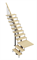 Модульная лестница Статус, серия «Классик» (с поворотом 90 градусов с площадкой) высота шага 180 мм - фото 22647