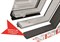 ROTO Окно Designo R49 К WD из ПВХ (двухкамерное, среднеповоротное)