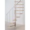 Винтовая лестница DOLLE Montreal Slim White 120см 1070762