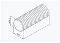 Гибкий воздуховод RENSON Easyflex round диаметр 90 мм, длина 20 м 28416