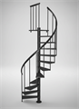 Винтовая лестница DOLLE Calgary Anthracite 140см 71044
