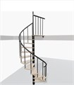 Винтовая лестница Spiral Black 160 см SB-160