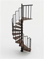 Винтовая лестница Spiral Loft Black 120 см SLB-120