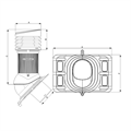 Вентиляционный выход Wirplast WiroVent EVO E22 утепленный D150 мм H490 мм универсальный для металлической кровли E22